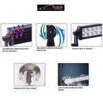 OFFROAD SİS LAMBASI 110CM 80 LED 240W  BÜYÜK TİP 6000K BEYAZ-LED